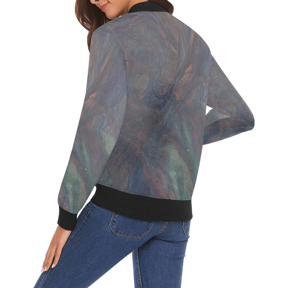 Ladie's Bomber Jacket Intermission Blues Series