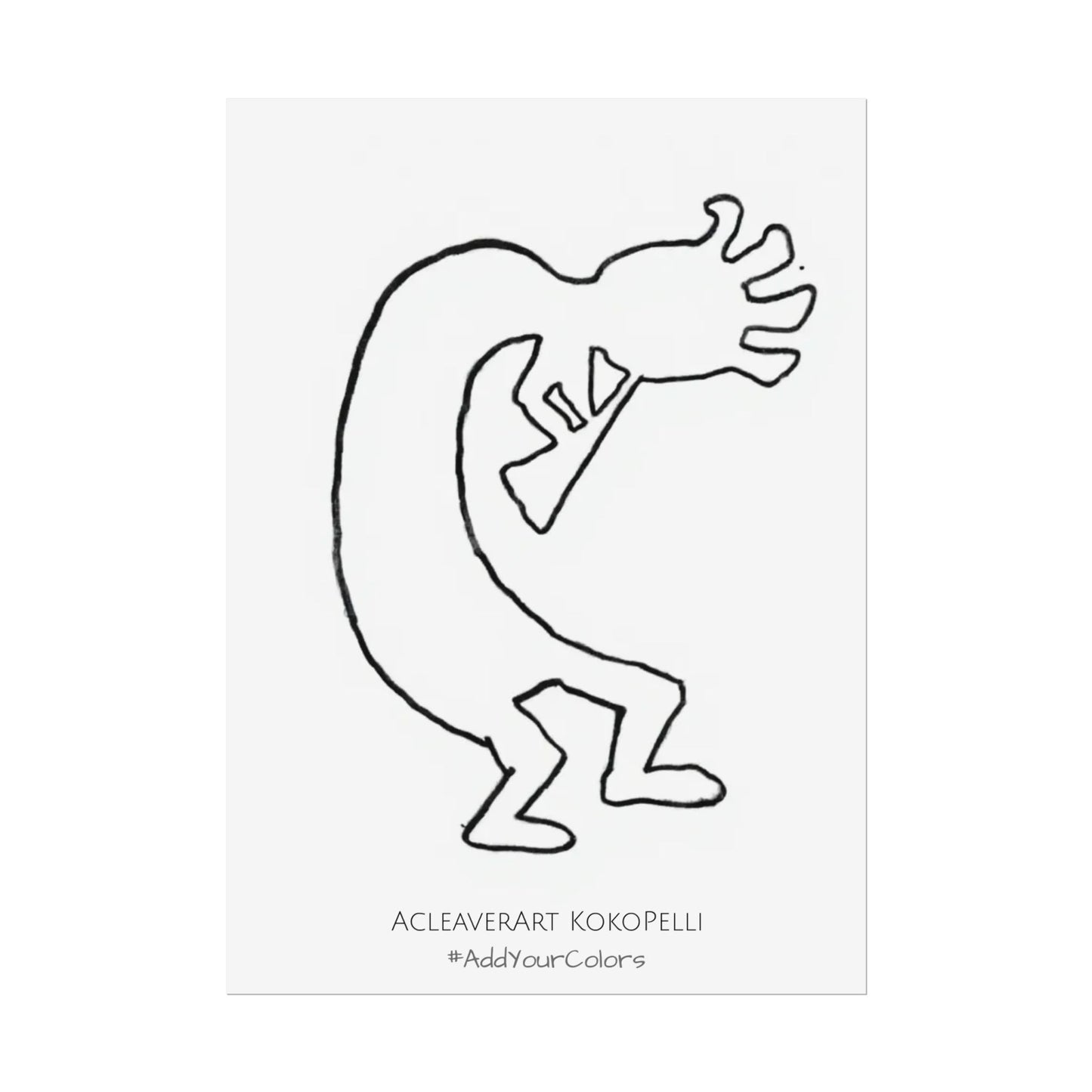 Kokopelli #AddYourColors Posters