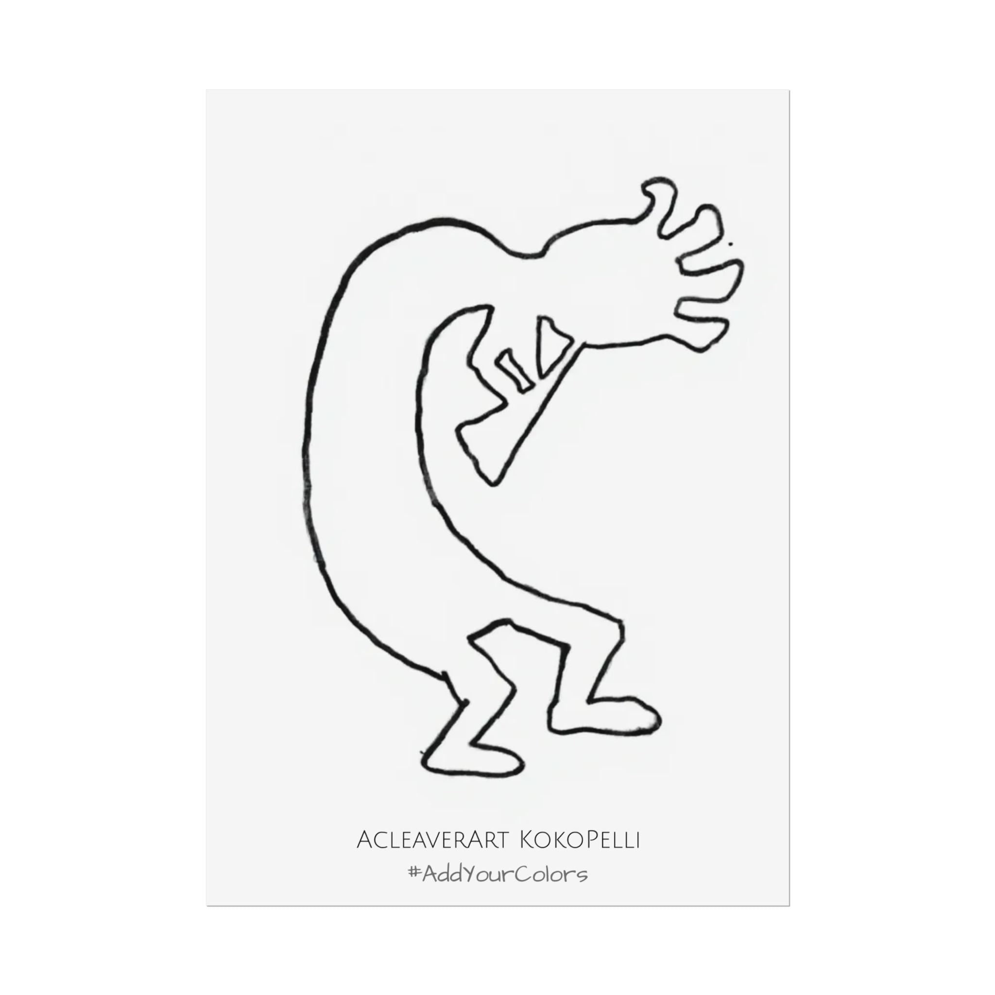 Kokopelli #AddYourColors Posters