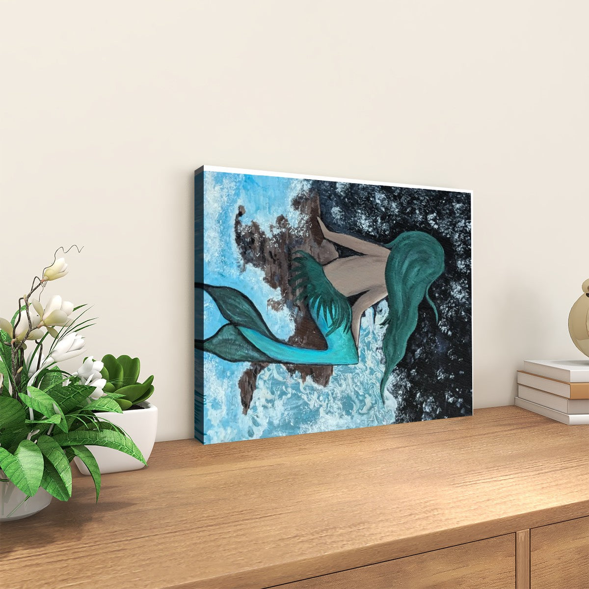 Paint by Numbers Kit Musing Mermaid