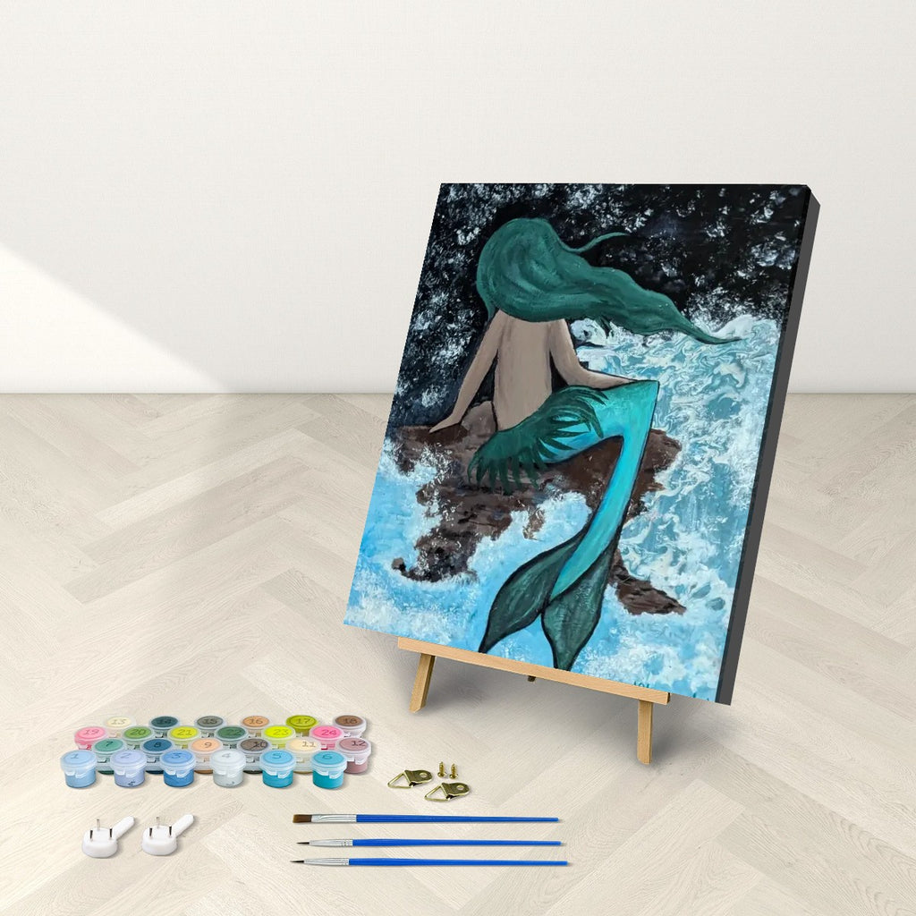 Paint by Numbers Kit Musing Mermaid
