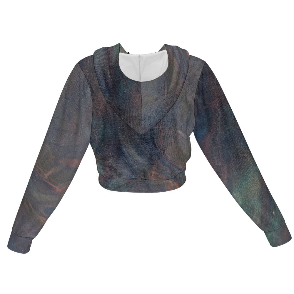Women’s Cropped Zip Jacket Intermission Blues