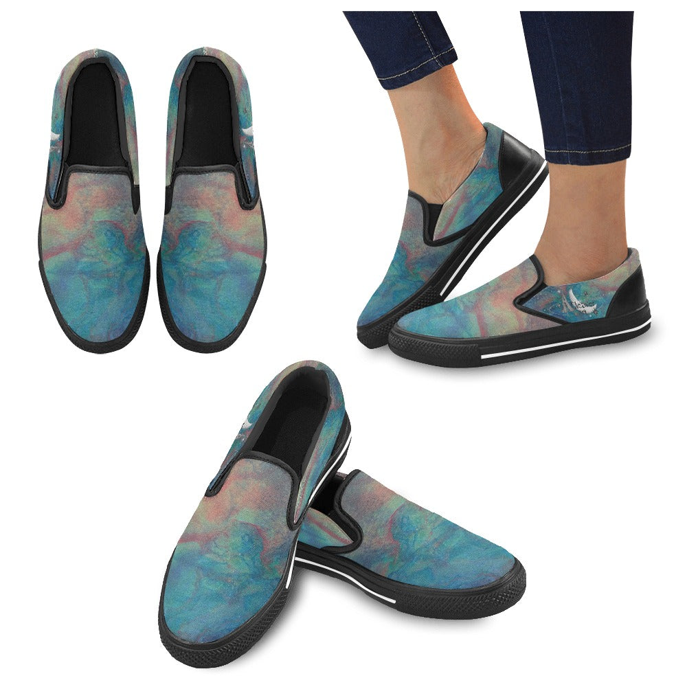 Slip-on Canvas Women's Shoes Intermission Blues Series