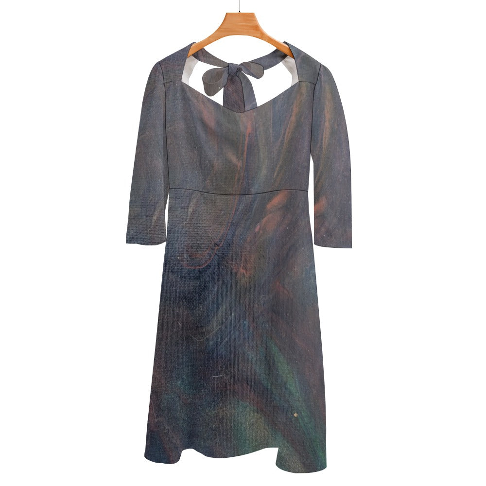 Sweetheart Knot Flare Dress Intermission Blues Series