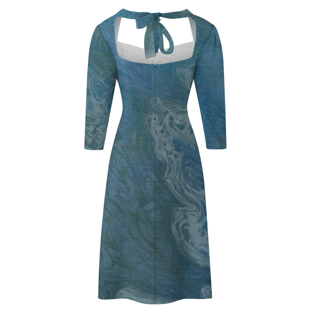 Sweetheart Knot Flare Dress Intermission Blues Series