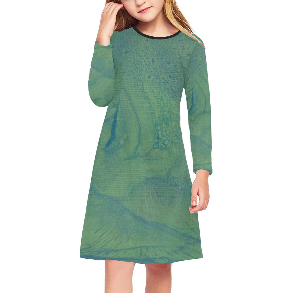Girls' Long Sleeve Match Me Dress Break Out Edition
