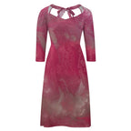 Sweetheart Knot Flare Dress