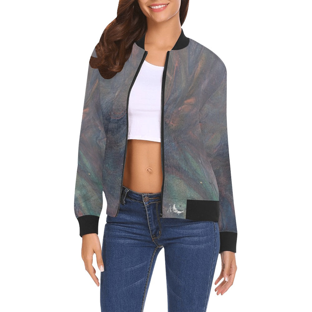Ladie's Bomber Jacket Intermission Blues Series