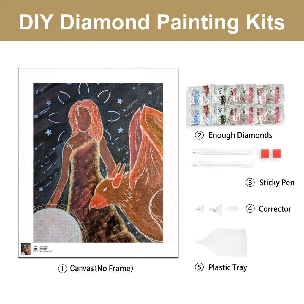 DIY Diamond Painting Giffin and Goddess