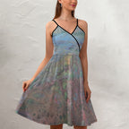 Women's Elegant Suspender Dress Intermission Blues Series