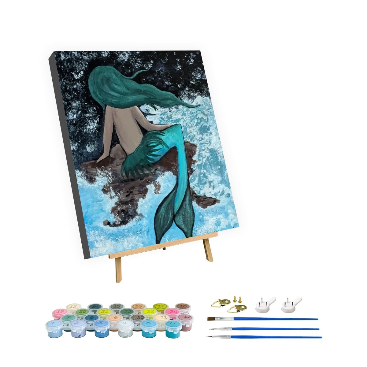 Paint by Numbers Kit Musing Mermaid