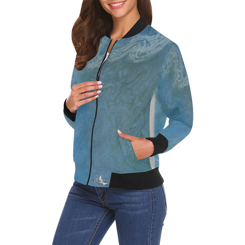 Ladie's Bomber Jacket Intermission Blues Series