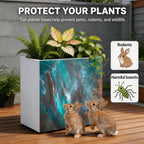 Outdoor Metal Art Planter – Artist Edition Boy in the Woods