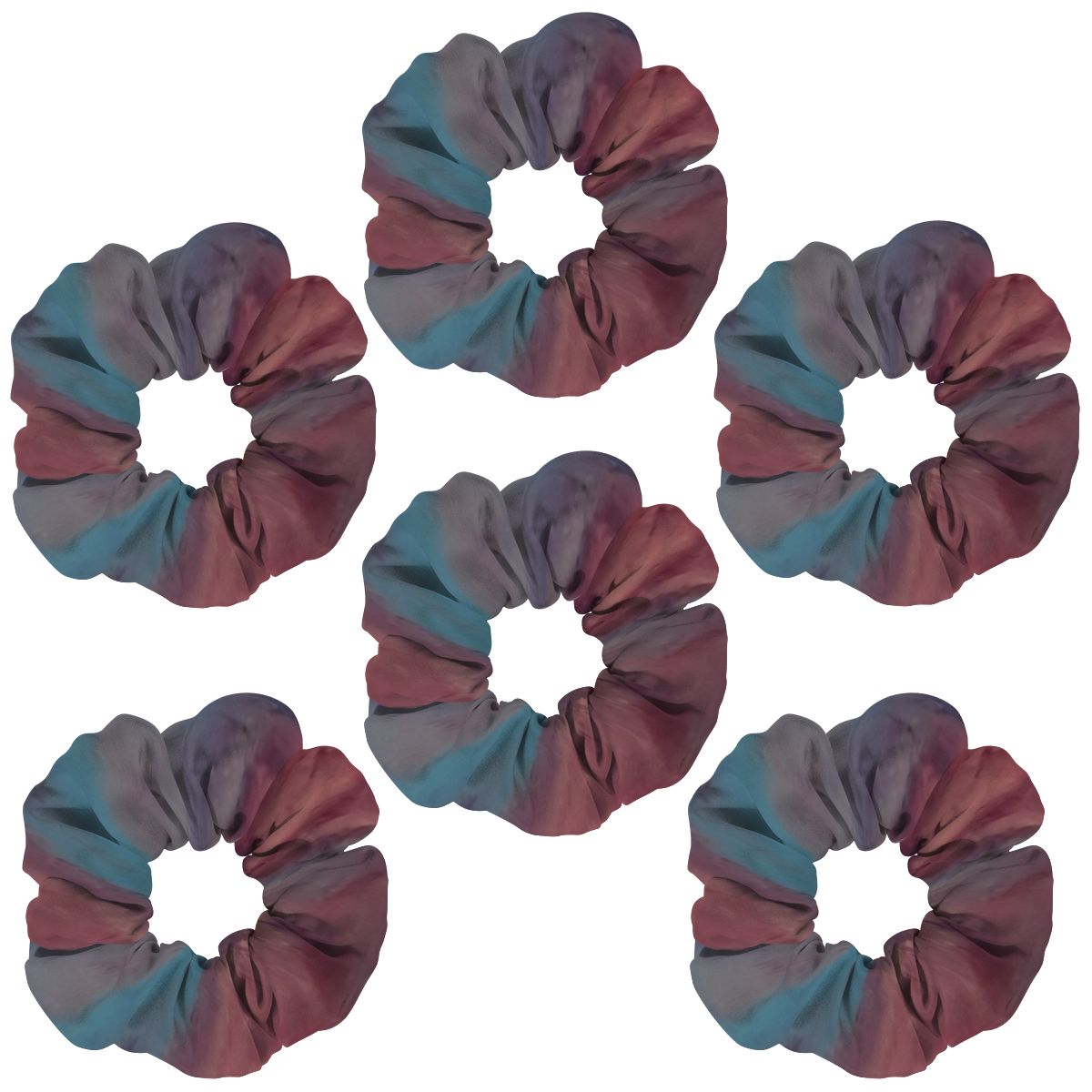 6 Pack Hair Scrunchies