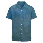 Men’s Short Sleeve Button Down Shirt Intermission Blues