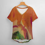 Women’s Printed V-Neck Tee Standing Ovation Series