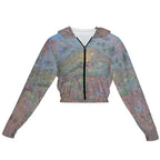 Women’s Cropped Zip Jacket Intermission Blues