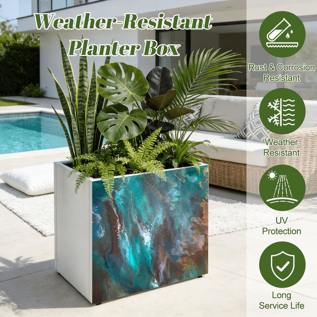 Outdoor Metal Art Planter – Artist Edition Boy in the Woods
