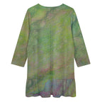 Long-sleeved V-neck Ruffle Dress Standing Ovation Series
