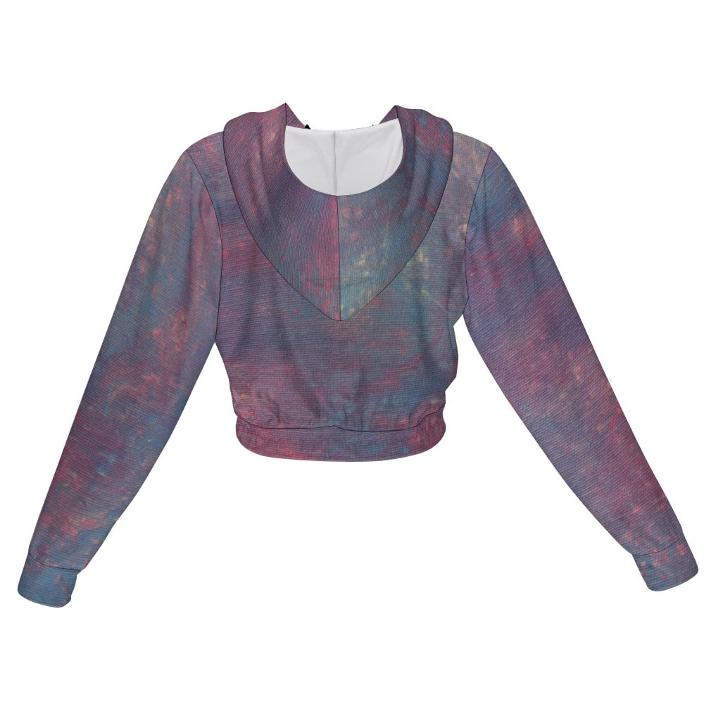 Women’s Cropped Zip Jacket Intermission Blues