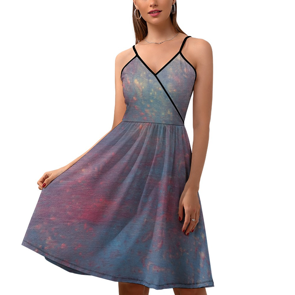 Women's Elegant Suspender Dress Intermission Blues Series