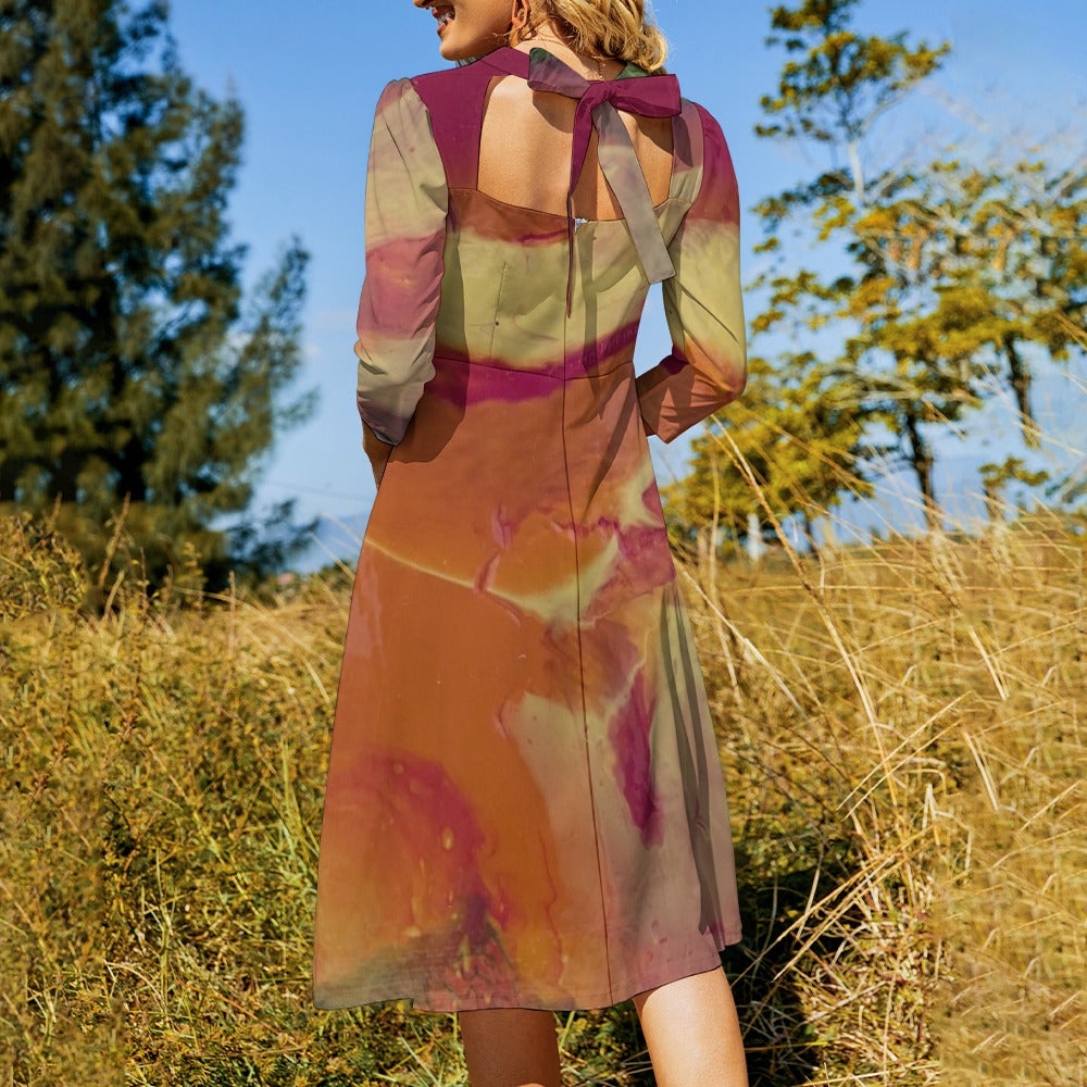 Sweetheart Knot Flare Dress Standing Ovation Series