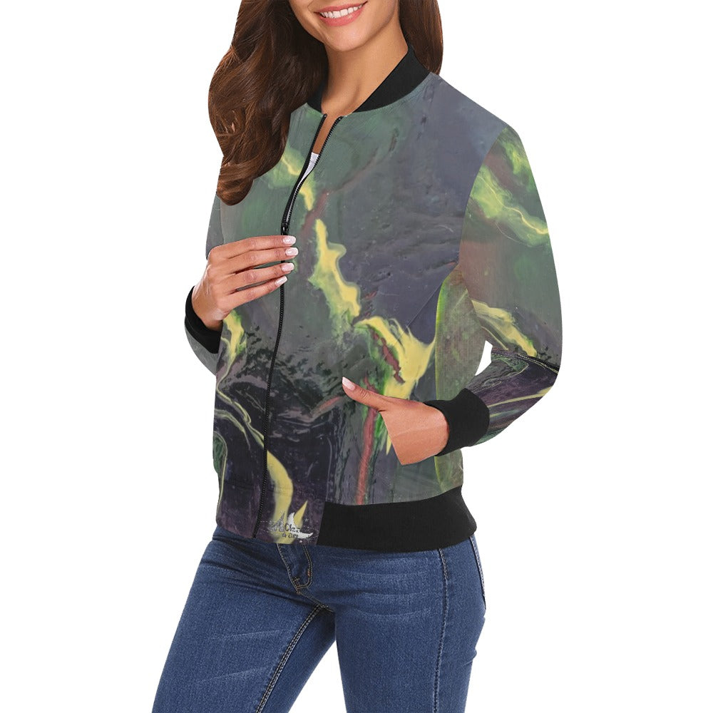 Ladie's Bomber Jacket Intermission Blues Series