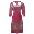 Sweetheart Knot Flare Dress