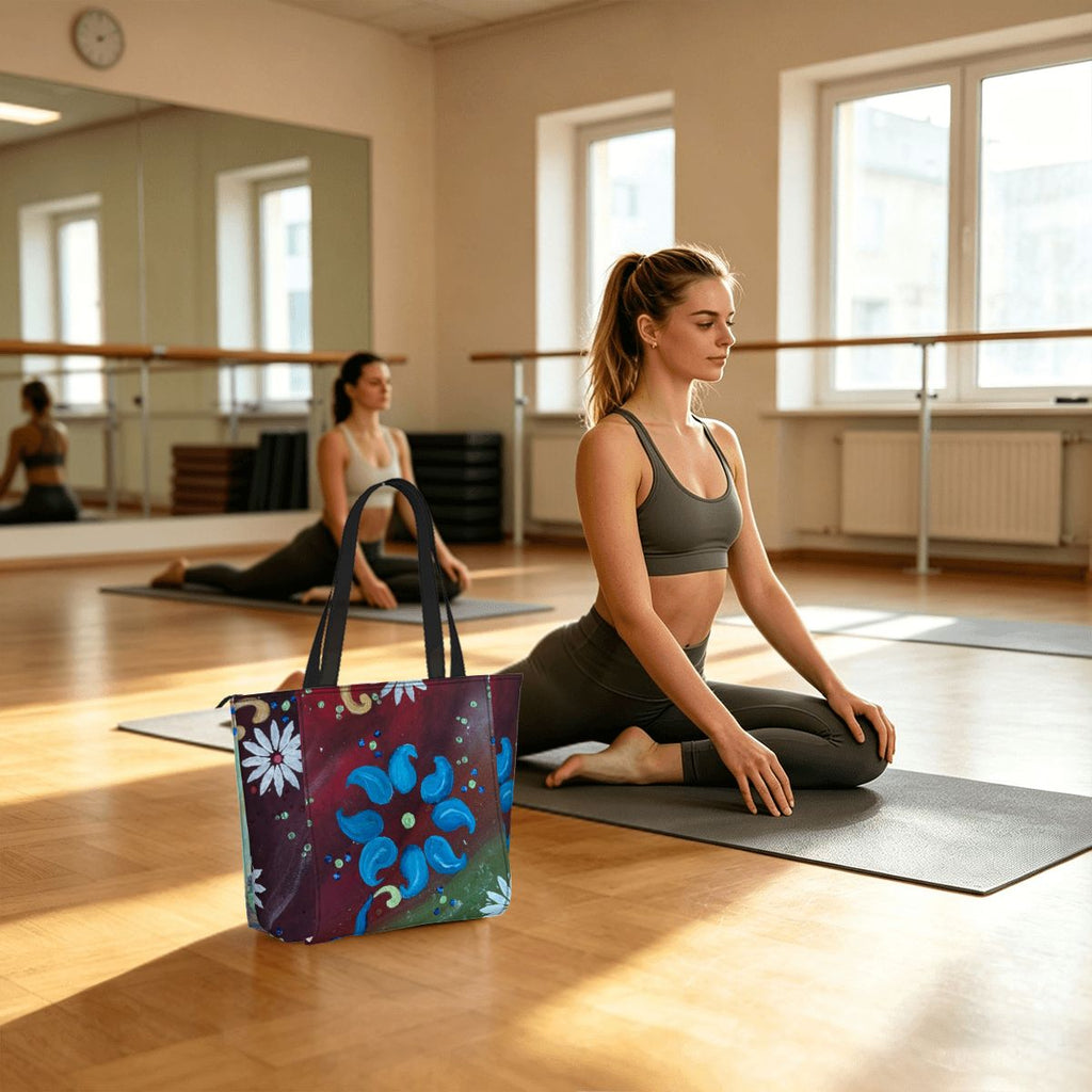 Artful Yoga Tote Bag