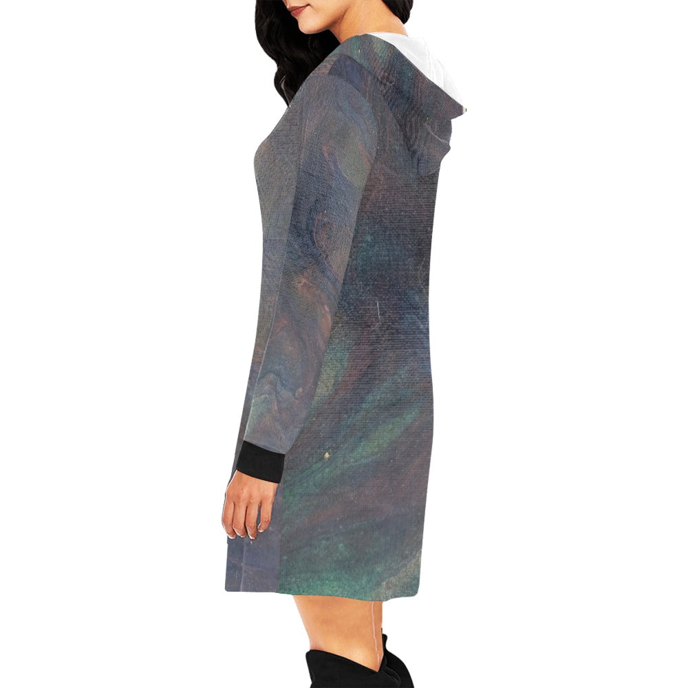 Hoodie Mini Dress Intermission Blues