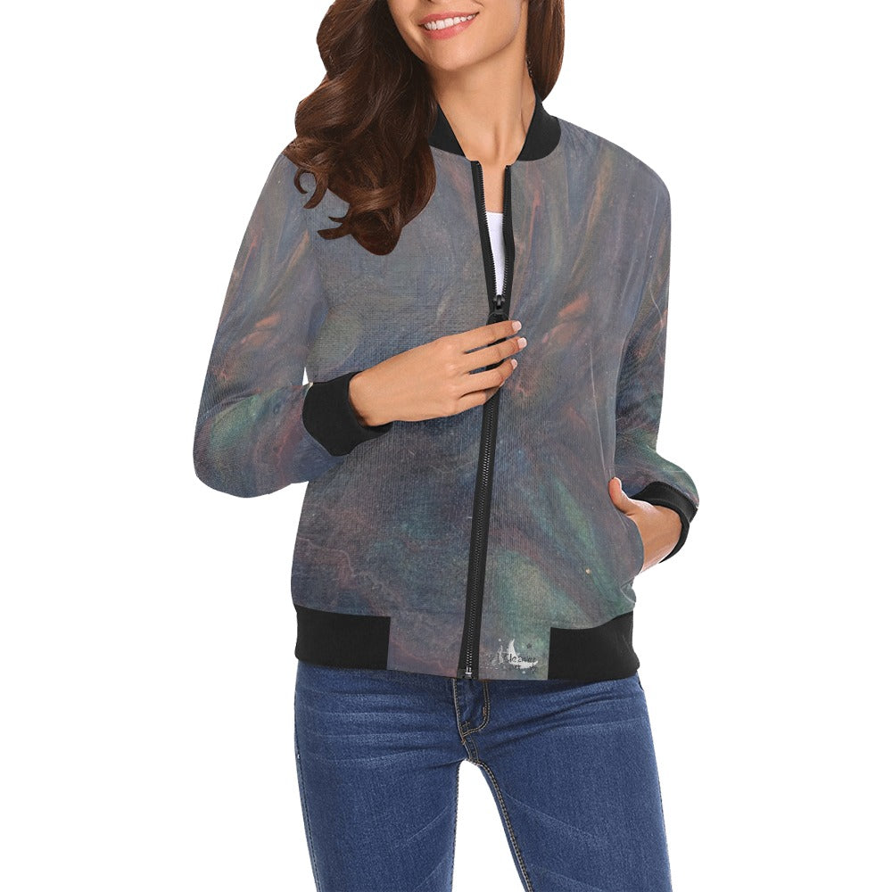 Ladie's Bomber Jacket Intermission Blues Series