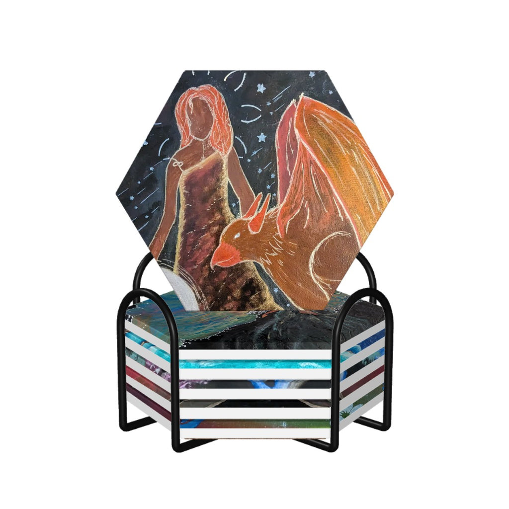 Goddess I Know Ceramic Coasters Set