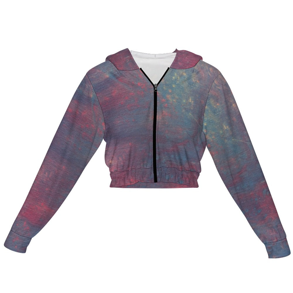 Women’s Cropped Zip Jacket Intermission Blues