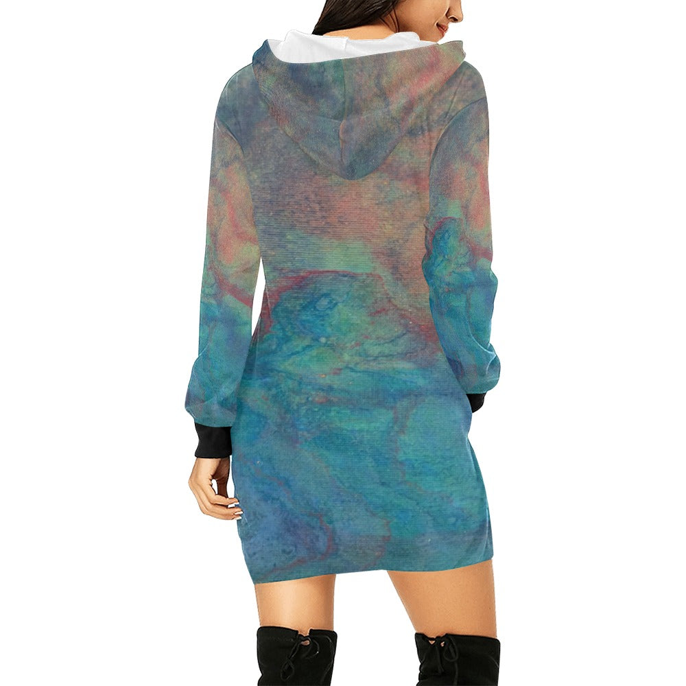 Hoodie Mini Dress Intermission Blues