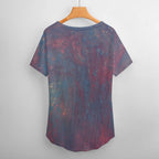 Women’s Printed V-Neck Tee Intermission Blues