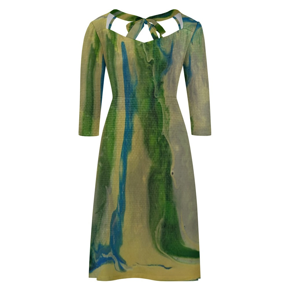 Sweetheart Knot Flare Dress Standing Ovation Series