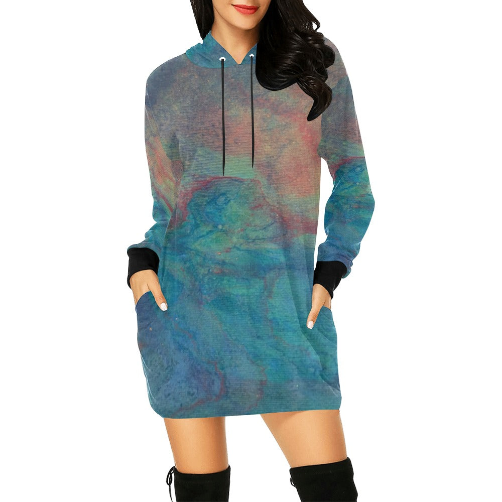 Hoodie Mini Dress Intermission Blues