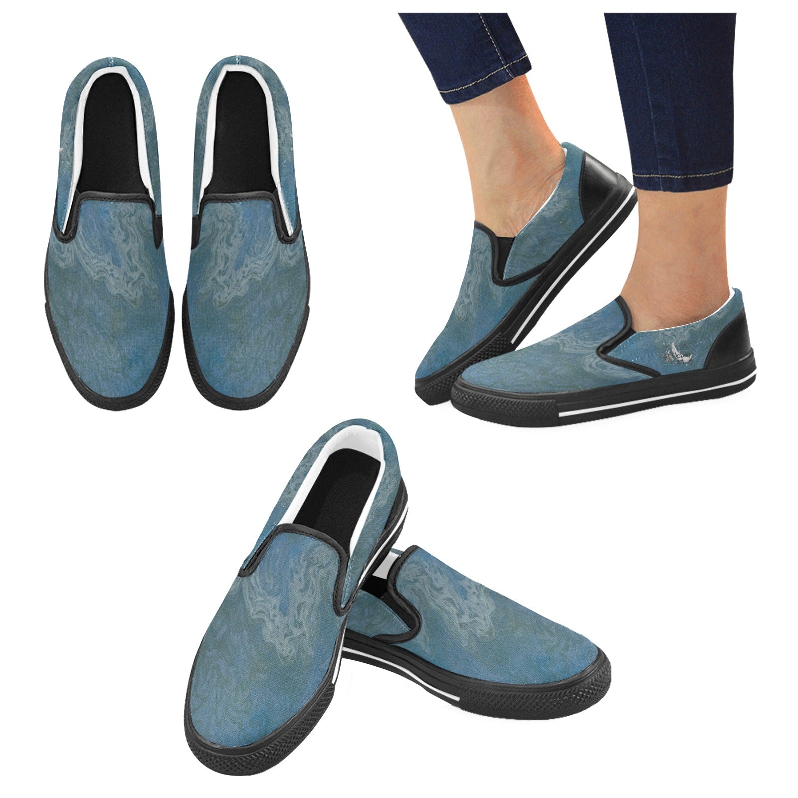 Kid’s Slip-On Canvas Shoes Intermission Blues