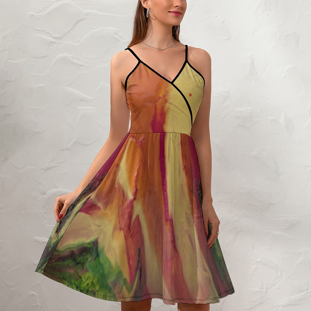 Women's Elegant Suspender Dress Standing Ovation Series