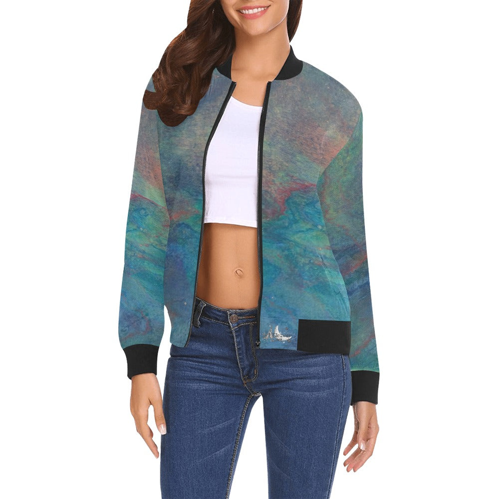 Ladie's Bomber Jacket Intermission Blues Series