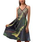 Women's Elegant Suspender Dress Intermission Blues Series