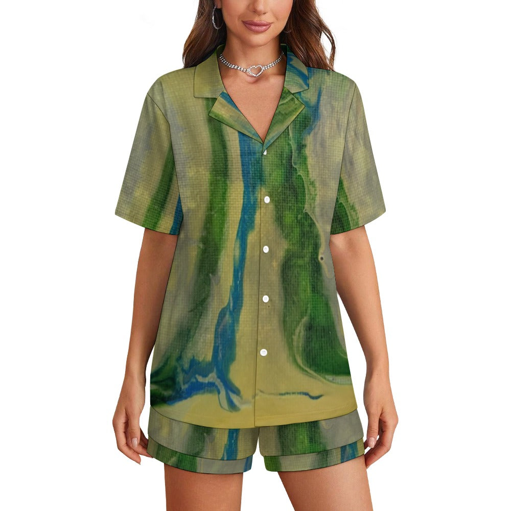 Women’s Short Sleeve Pajama Set Standing Ovation Series