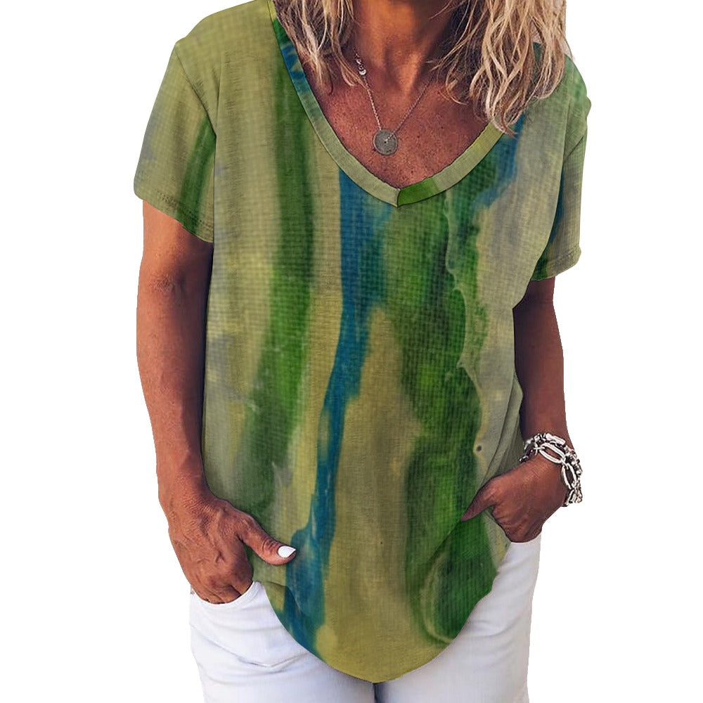 Women’s Printed V-Neck Tee Standing Ovation Series