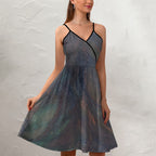 Women's Elegant Suspender Dress Intermission Blues Series