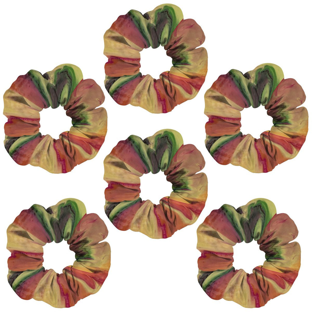6 Pack Hair Scrunchies