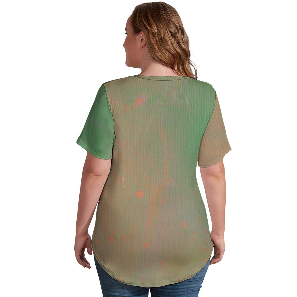 Women’s Printed V-Neck Tee Standing Ovation Series