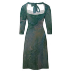 Sweetheart Knot Flare Dress