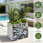 Outdoor Metal Art Planter – Artist Edition Blue Inspirations