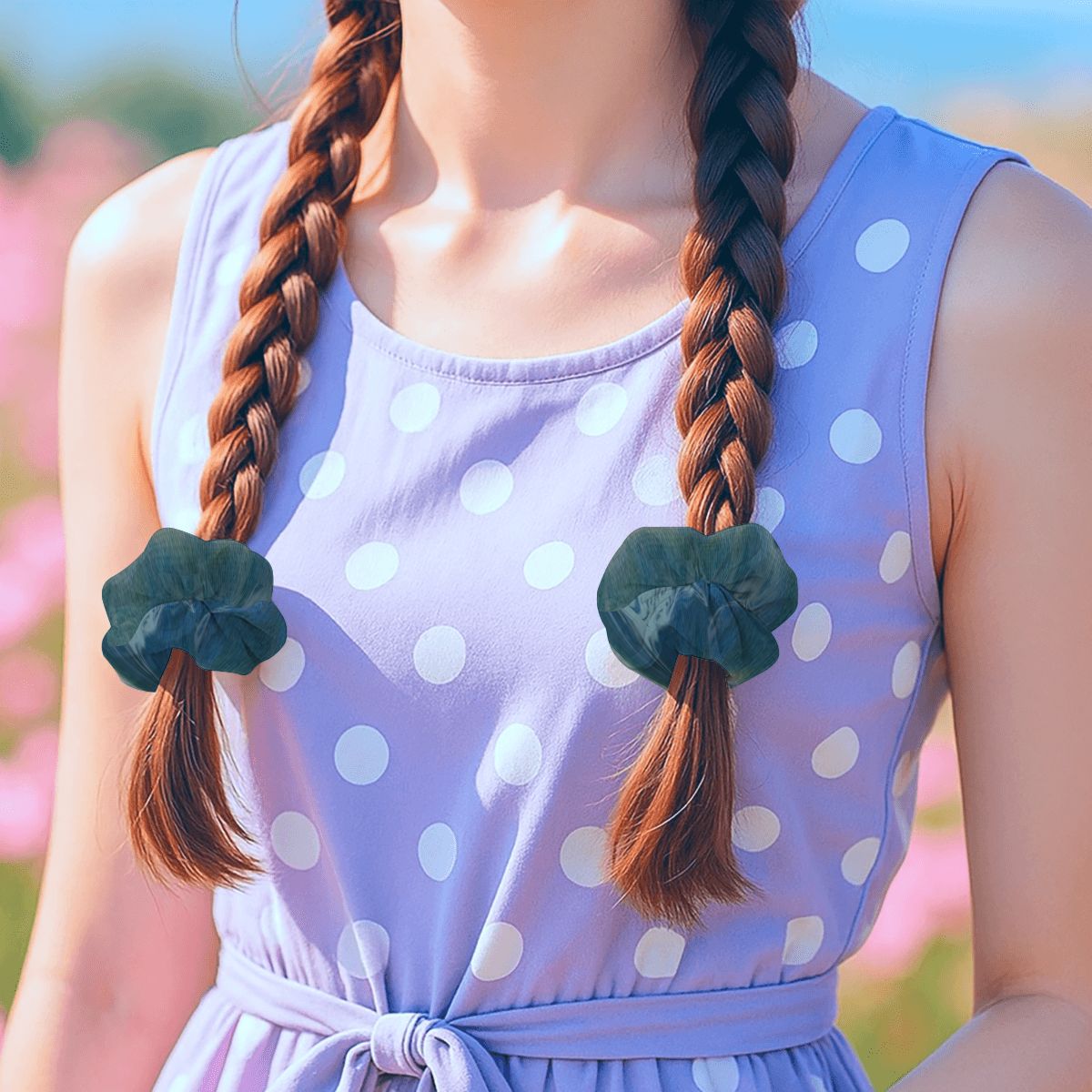 6 Pack Hair Scrunchies