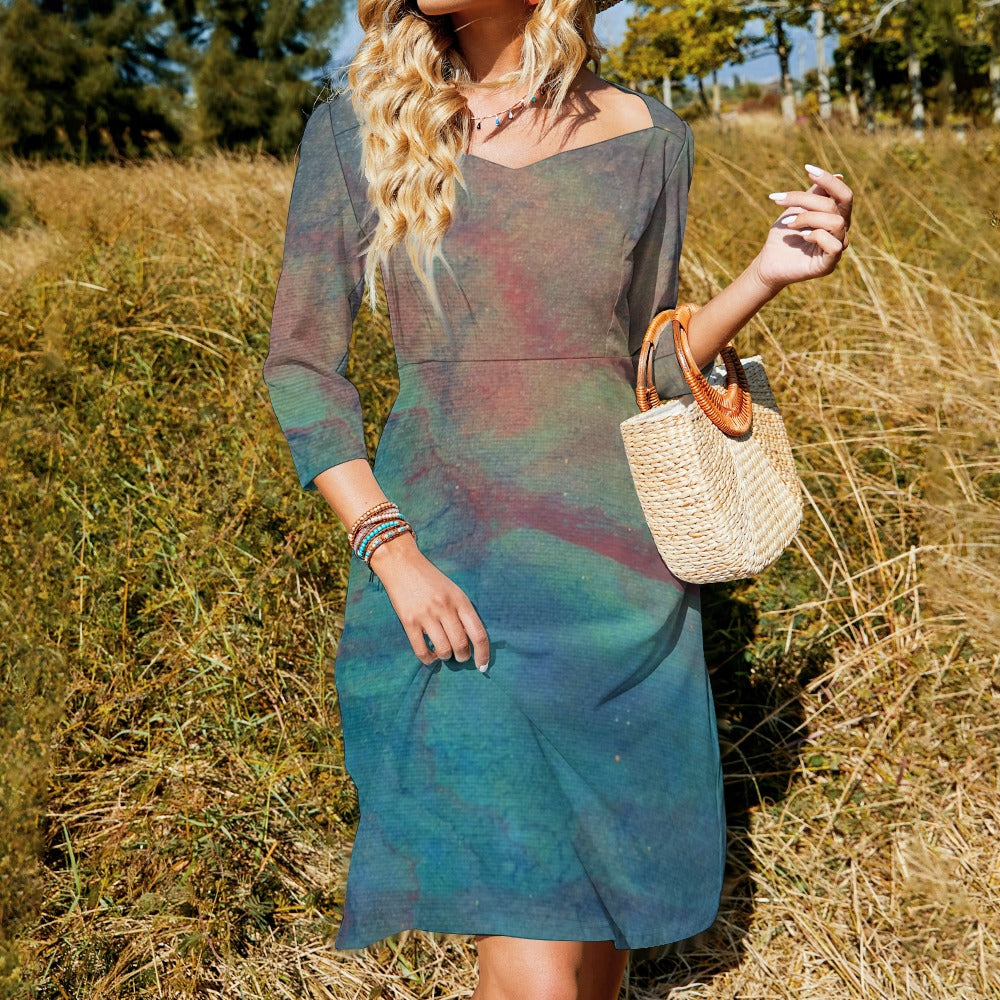 Sweetheart Knot Flare Dress Intermission Blues Series